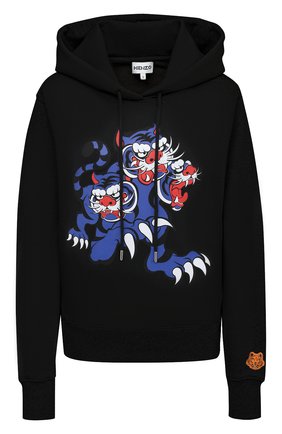 Женский хлопковое худи KENZO черного цвета по цене 32850 руб., арт. FB52SW8744ML | Фото 1 Женский хлопковое худи KENZO черного цвета, арт. FB52SW8744ML | Фото 1