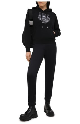 Женский хлопковое худи KENZO черного цвета по цене 32850 руб., арт. FB52SW7824XG | Фото 2 Женский хлопковое худи KENZO черного цвета, арт. FB52SW7824XG | Фото 2