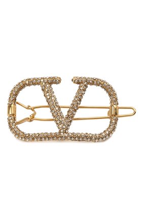 Женская заколка для волос VALENTINO золотого цвета по цене 29950 руб., арт. VW2J0H38/YCW | Фото 1 Женская заколка для волос VALENTINO золотого цвета, арт. VW2J0H38/YCW | Фото 1