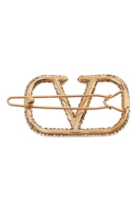 Женская заколка для волос VALENTINO золотого цвета по цене 29950 руб., арт. VW2J0H38/YCW | Фото 2 Женская заколка для волос VALENTINO золотого цвета, арт. VW2J0H38/YCW | Фото 2