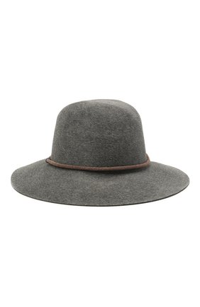 Женская фетровая шляпа с мехом кролика BRUNELLO CUCINELLI серого цвета по цене 96200 руб., арт. MCAP90131 | Фото 1 Женская фетровая шляпа с мехом кролика BRUNELLO CUCINELLI серого цвета, арт. MCAP90131 | Фото 1