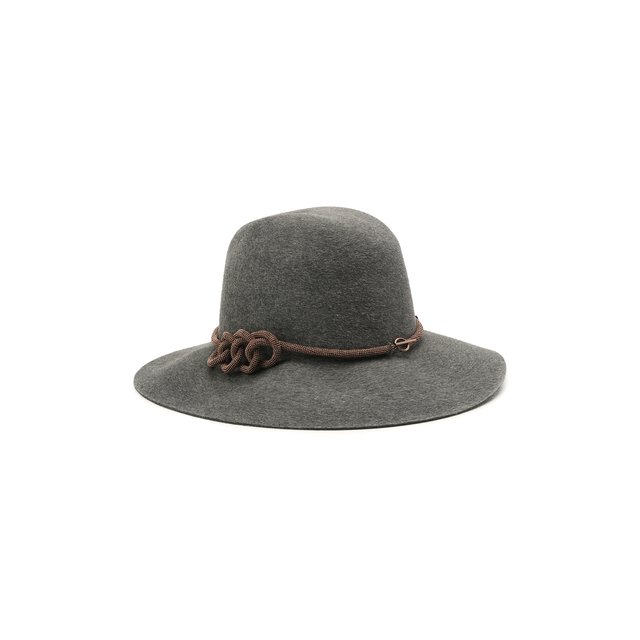 Фетровая шляпа с мехом кролика Brunello Cucinelli MCAP90131 Фото 2
