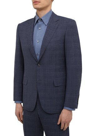 Мужской шерстяной костюм CANALI темно-синего цвета по цене 199500 руб., арт. E11280/19/BX03259 | Фото 2 Мужской шерстяной костюм CANALI темно-синего цвета, арт. E11280/19/BX03259 | Фото 2