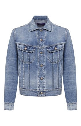 Мужская джинсовая куртка RALPH LAUREN синего цвета по цене 88650 руб., арт. 790787189 | Фото 1 Мужская джинсовая куртка RALPH LAUREN синего цвета, арт. 790787189 | Фото 1
