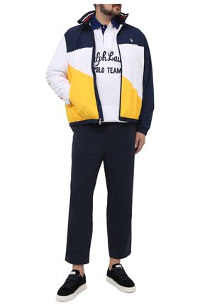 Мужские хлопковые брюки POLO RALPH LAUREN темно-синего цвета по цене 15250 руб., арт. 711740566/PRL BS | Фото 2 Мужские хлопковые брюки POLO RALPH LAUREN темно-синего цвета, арт. 711740566/PRL BS | Фото 2