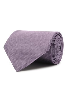 Мужской шелковый галстук BRIONI сиреневого цвета, арт. 062I00/08435 | Фото 1 (Материал: Шелк, Текстиль; Принт: Без принта)