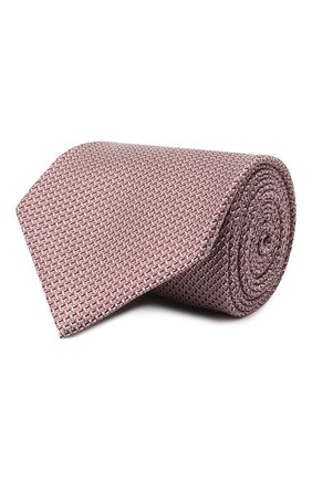 Мужской шелковый галстук BRIONI сиреневого цвета, арт. 062I00/P041L | Фото 1 (Материал: Текстиль, Шелк; Принт: С принтом)