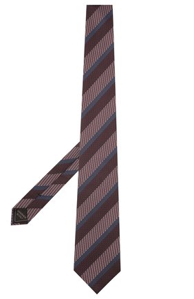 Мужской шелковый галстук BRIONI коричневого цвета, арт. 062I00/P041Q | Фото 2 (Материал: Шелк, Текстиль; Принт: С принтом; Региональные ограничения белый список (Axapta Mercury): RU)
