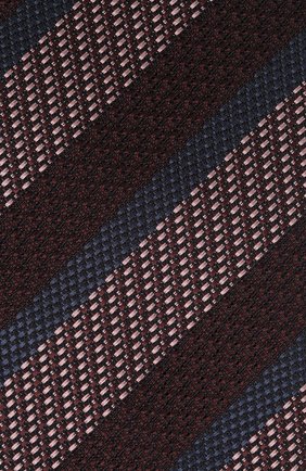 Мужской шелковый галстук BRIONI коричневого цвета, арт. 062I00/P041Q | Фото 3 (Принт: С принтом; Материал: Текстиль, Шелк; Региональные ограничения белый список (Axapta Mercury): RU)