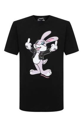 Мужская хлопковая футболка DOMREBEL черного цвета по цене 10650 руб., арт. RABBIT/0VERSIZE T-SHIRT | Фото 1 Мужская хлопковая футболка DOMREBEL черного цвета, арт. RABBIT/0VERSIZE T-SHIRT | Фото 1