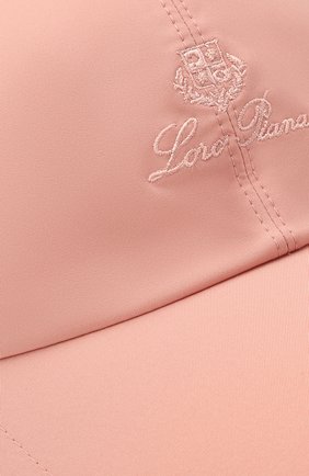 Детская бейсболка LORO PIANA розового цвета по цене 16700 руб., арт. FAE8580 | Фото 3 Детская бейсболка LORO PIANA розового цвета, арт. FAE8580 | Фото 3