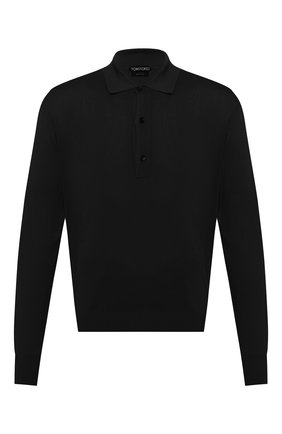 Мужское поло из вискозы TOM FORD черного цвета по цене 105500 руб., арт. BWV94/TFK132 | Фото 1 Мужское поло из вискозы TOM FORD черного цвета, арт. BWV94/TFK132 | Фото 1