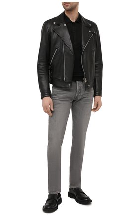 Мужское поло из вискозы TOM FORD черного цвета по цене 105500 руб., арт. BWV94/TFK132 | Фото 2 Мужское поло из вискозы TOM FORD черного цвета, арт. BWV94/TFK132 | Фото 2