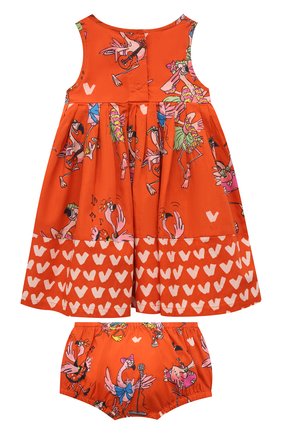 Женский комплект из платья и шорт STELLA MCCARTNEY кораллового цвета по цене 5995 руб., арт. 602544/SQK84 | Фото 2 Женский комплект из платья и шорт STELLA MCCARTNEY кораллового цвета, арт. 602544/SQK84 | Фото 2