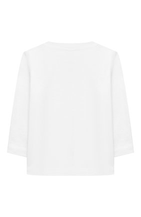 Детский хлопковый лонгслив STELLA MCCARTNEY белого цвета по цене 3455 руб., арт. 602281/SQJ83 | Фото 2 Детский хлопковый лонгслив STELLA MCCARTNEY белого цвета, арт. 602281/SQJ83 | Фото 2