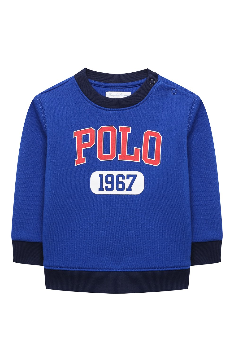 Детский комплект из свитшота и брюк POLO RALPH LAUREN синего цвета по цене 9315 руб., арт. 320836008 | Фото 2 Детский комплект из свитшота и брюк POLO RALPH LAUREN синего цвета, арт. 320836008 | Фото 2