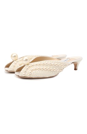 Женские текстильные мюли samantha 35 JIMMY CHOO белого цвета по цене 127700 руб., арт. SAMANTHA 35/W0Z | Фото 1 Женские текстильные мюли samantha 35 JIMMY CHOO белого цвета, арт. SAMANTHA 35/W0Z | Фото 1