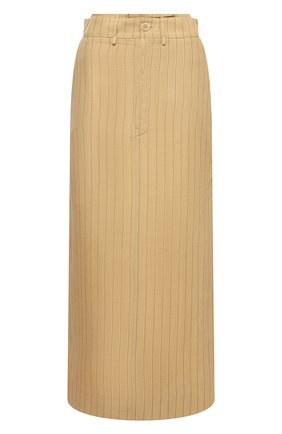 Женская льняная юбка JACQUEMUS желтого цвета по цене 51500 руб., арт. 211SK04/112851 | Фото 1 Женская льняная юбка JACQUEMUS желтого цвета, арт. 211SK04/112851 | Фото 1