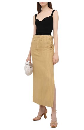 Женская льняная юбка JACQUEMUS желтого цвета по цене 51500 руб., арт. 211SK04/112851 | Фото 2 Женская льняная юбка JACQUEMUS желтого цвета, арт. 211SK04/112851 | Фото 2