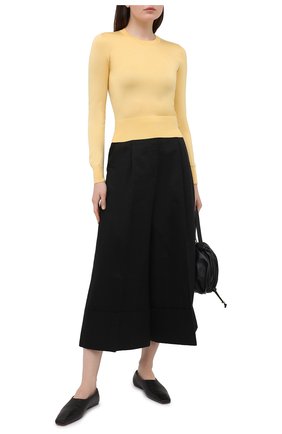 Женский шелковый пуловер DOLCE & GABBANA желтого цвета по цене 62650 руб., арт. FX840T/JASMX | Фото 2 Женский шелковый пуловер DOLCE & GABBANA желтого цвета, арт. FX840T/JASMX | Фото 2