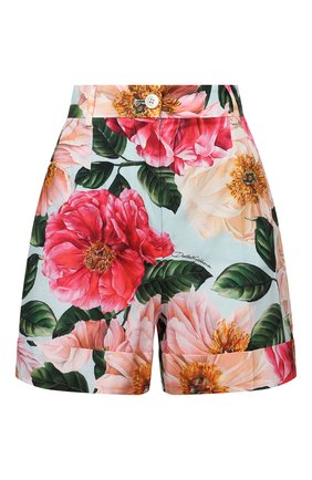Женские хлопковые шорты DOLCE & GABBANA голубого цвета по цене 46800 руб., арт. FTASXT/HS5H9 | Фото 1 Женские хлопковые шорты DOLCE & GABBANA голубого цвета, арт. FTASXT/HS5H9 | Фото 1