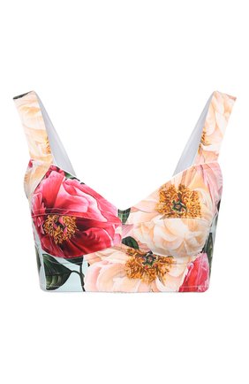 Женский хлопковый топ-бюстье DOLCE & GABBANA голубого цвета по цене 51950 руб., арт. F7Y28T/HS5H9 | Фото 1 Женский хлопковый топ-бюстье DOLCE & GABBANA голубого цвета, арт. F7Y28T/HS5H9 | Фото 1
