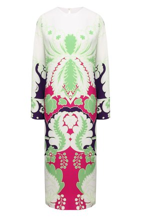 Женское шелковое платье VALENTINO фуксия цвета по цене 316500 руб., арт. VB3VAVC067H | Фото 1 Женское шелковое платье VALENTINO фуксия цвета, арт. VB3VAVC067H | Фото 1