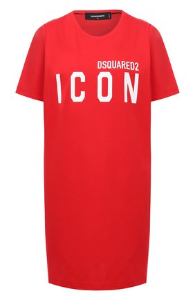 Женское хлопковое платье DSQUARED2 красного цвета по цене 22950 руб., арт. S80CT0006/S23009 | Фото 1 Женское хлопковое платье DSQUARED2 красного цвета, арт. S80CT0006/S23009 | Фото 1