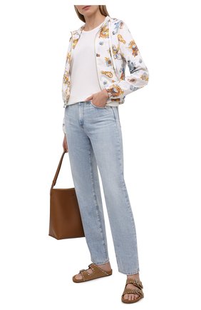 Женская ветровка VERSACE JEANS COUTURE белого цвета по цене 37050 руб., арт. C9HWA975-WDP401/25191 | Фото 2 Женская ветровка VERSACE JEANS COUTURE белого цвета, арт. C9HWA975-WDP401/25191 | Фото 2