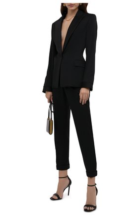Женские шерстяные брюки TOM FORD черного цвета по цене 117500 руб., арт. PAW083-FAX733 | Фото 2 Женские шерстяные брюки TOM FORD черного цвета, арт. PAW083-FAX733 | Фото 2