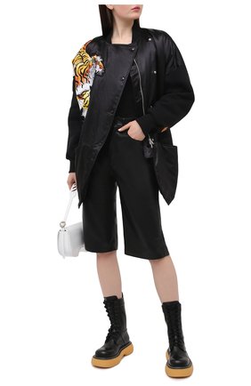 Женская куртка KENZO черного цвета по цене 109500 руб., арт. FB52BL1255KC | Фото 2 Женская куртка KENZO черного цвета, арт. FB52BL1255KC | Фото 2