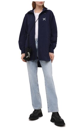 Женская парка KENZO темно-синего цвета по цене 59950 руб., арт. FB52BL1199C0 | Фото 2 Женская парка KENZO темно-синего цвета, арт. FB52BL1199C0 | Фото 2