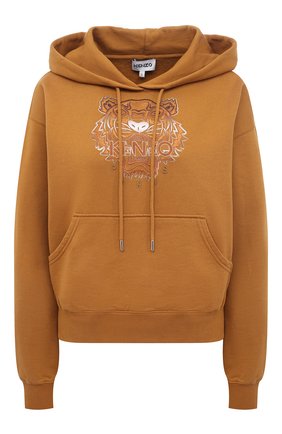 Женский хлопковое худи KENZO коричневого цвета по цене 32850 руб., арт. FB52SW7824XG | Фото 1 Женский хлопковое худи KENZO коричневого цвета, арт. FB52SW7824XG | Фото 1