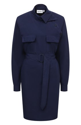 Женское хлопковое платье KENZO синего цвета по цене 43950 руб., арт. FB52R00331LA | Фото 1 Женское хлопковое платье KENZO синего цвета, арт. FB52R00331LA | Фото 1