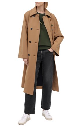 Женский хлопковый свитшот KENZO хаки цвета по цене 24500 руб., арт. FA62SW8204M0 | Фото 2 Женский хлопковый свитшот KENZO хаки цвета, арт. FA62SW8204M0 | Фото 2