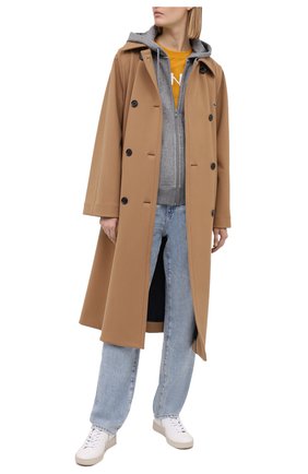 Женский хлопковая толстовка kenzo sport KENZO серого цвета по цене 35350 руб., арт. FA62BL8004MS | Фото 2 Женский хлопковая толстовка kenzo sport KENZO серого цвета, арт. FA62BL8004MS | Фото 2