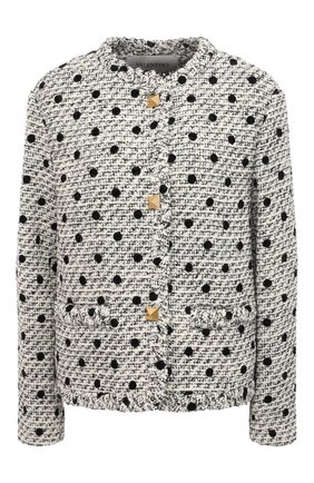 Женский жакет VALENTINO черно-белого цвета по цене 316500 руб., арт. VB3CE27569M | Фото 1 Женский жакет VALENTINO черно-белого цвета, арт. VB3CE27569M | Фото 1