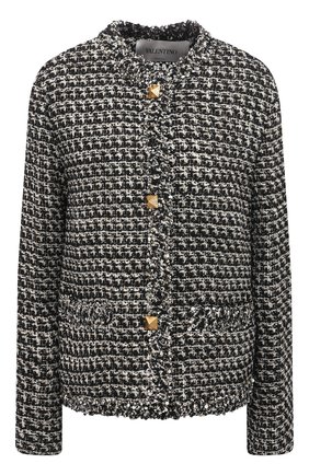 Женский жакет VALENTINO черно-белого цвета по цене 340000 руб., арт. VB3CE275677 | Фото 1 Женский жакет VALENTINO черно-белого цвета, арт. VB3CE275677 | Фото 1