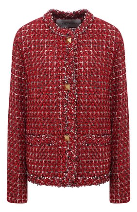 Женский жакет VALENTINO красного цвета по цене 340000 руб., арт. VB3CE275677 | Фото 1 Женский жакет VALENTINO красного цвета, арт. VB3CE275677 | Фото 1
