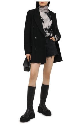 Женский хлопковый свитшот ALEXANDER WANG черно-белого цвета по цене 45450 руб., арт. UCC2201398 | Фото 2 Женский хлопковый свитшот ALEXANDER WANG черно-белого цвета, арт. UCC2201398 | Фото 2