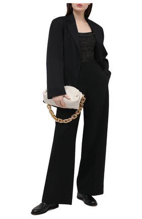 Женское боди из вискозы BALMAIN черного цвета по цене 127000 руб., арт. VF10961/K212 | Фото 2 Женское боди из вискозы BALMAIN черного цвета, арт. VF10961/K212 | Фото 2