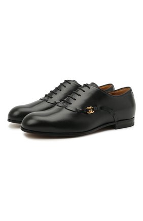 Мужские кожаные оксфорды GUCCI черного цвета по цене 66600 руб., арт. 644818/D3V00 | Фото 1 Мужские кожаные оксфорды GUCCI черного цвета, арт. 644818/D3V00 | Фото 1