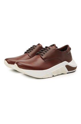 Мужские кожаные кроссовки GIORGIO ARMANI коричневого цвета по цене 83650 руб., арт. X2X136/XF529 | Фото 1 Мужские кожаные кроссовки GIORGIO ARMANI коричневого цвета, арт. X2X136/XF529 | Фото 1 (Стили: Классический; Подошва: Массивная; Материал внутренний: Натуральная кожа; Материал внешний: Кожа; Материал утеплителя: Без утеплителя)