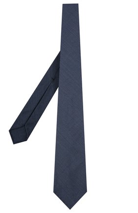 Мужской шерстяной галстук BRIONI темно-синего цвета, арт. 061I00/P0A65 | Фото 2 (Материал: Текстиль, Шерсть; Принт: Без принта; Региональные ограничения белый список (Axapta Mercury): RU)