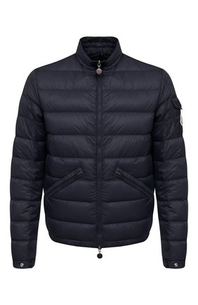 Мужская пуховая куртка agay MONCLER темно-синего цвета, арт. G1-091-1A110-00-53279 | Фото 1 (Рукава: Длинные; Материал подклада: Синтетический материал; Кросс-КТ: Куртка; Стили: Кэжуэл; Материал внешний: Синтетический материал; Длина (верхняя одежда): Короткие; Материал утеплителя: Пух и перо; Мужское Кросс-КТ: Куртка-верхняя одежда)