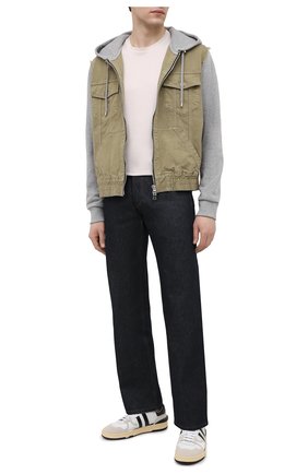 Мужской хлопковый бомбер BALMAIN серого цвета по цене 117500 руб., арт. VH1TG015/207C | Фото 2 Мужской хлопковый бомбер BALMAIN серого цвета, арт. VH1TG015/207C | Фото 2 (Длина (верхняя одежда): Короткие; Кросс-КТ: Куртка; Материал внешний: Хлопок; Рукава: Длинные; Стили: Кэжуэл; Принт: Без принта)