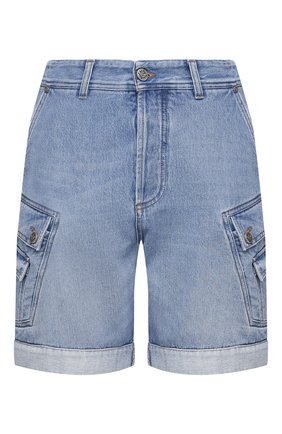 Мужские джинсовые шорты BALMAIN синего цвета по цене 86100 руб., арт. VH1MA000/104D | Фото 1 Мужские джинсовые шорты BALMAIN синего цвета, арт. VH1MA000/104D | Фото 1