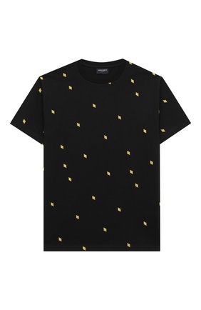 Детская хлопковая футболка MARCELO BURLON KIDS OF MILAN черного цвета по цене 8575 руб., арт. 21E/B/MB/1115/0010/8-14Y | Фото 1 Детская хлопковая футболка MARCELO BURLON KIDS OF MILAN черного цвета, арт. 21E/B/MB/1115/0010/8-14Y | Фото 1