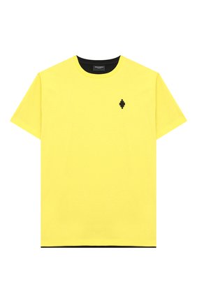 Детская хлопковая футболка MARCELO BURLON KIDS OF MILAN желтого цвета по цене 9475 руб., арт. 21E/B/MB/1116/0010/8-14Y | Фото 1 Детская хлопковая футболка MARCELO BURLON KIDS OF MILAN желтого цвета, арт. 21E/B/MB/1116/0010/8-14Y | Фото 1