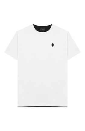 Детская хлопковая футболка MARCELO BURLON KIDS OF MILAN белого цвета по цене 9475 руб., арт. 21E/B/MB/1119/0010/8-14Y | Фото 1 Детская хлопковая футболка MARCELO BURLON KIDS OF MILAN белого цвета, арт. 21E/B/MB/1119/0010/8-14Y | Фото 1